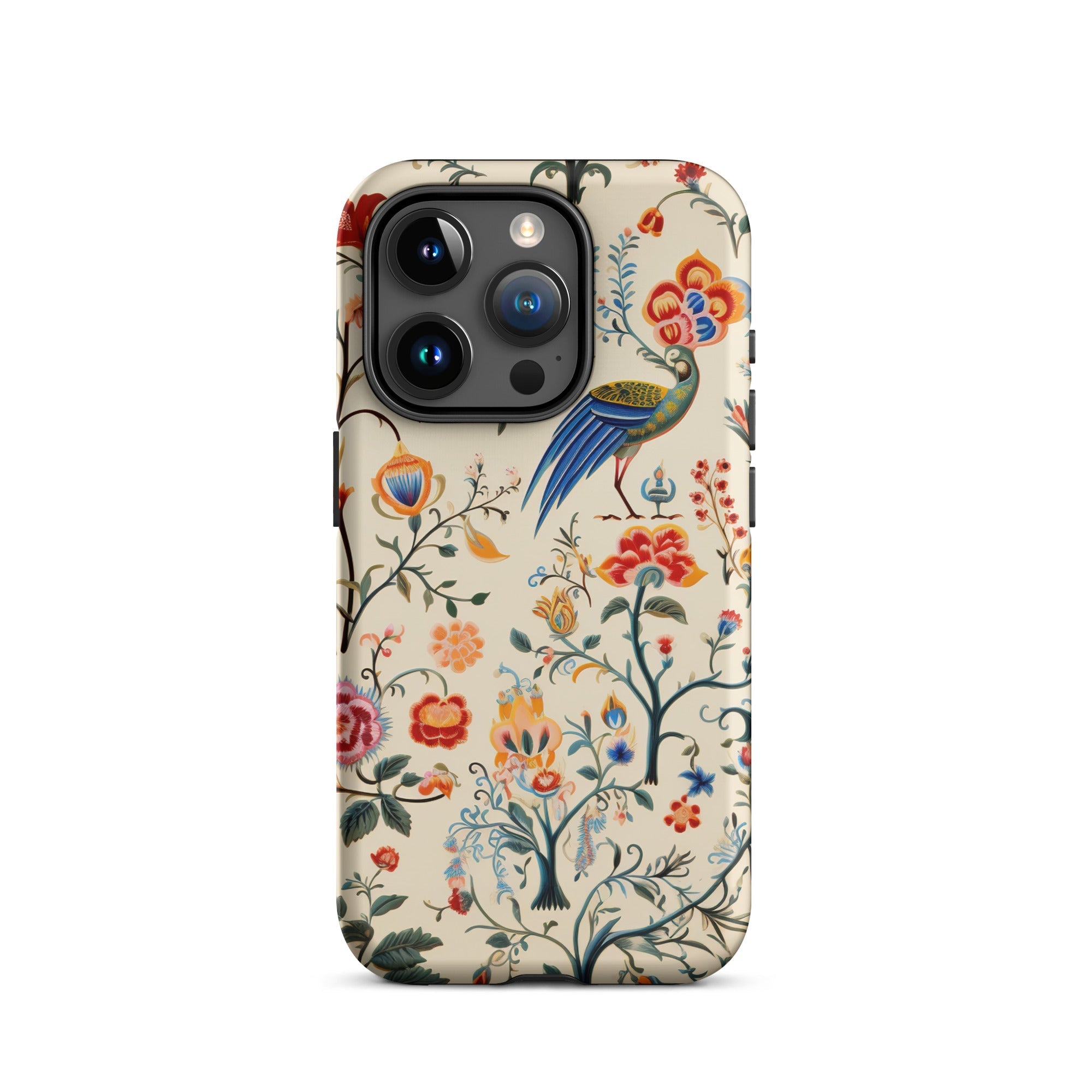 Birdwatchers Kitsch Bird Art Iphone Case, 15 Pro / Matte, Floral Patterned Phone Case
