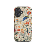 Birdwatchers - Kitsch Bird Art Iphone Case, 16 / Matte, Floral Peacock Phone Case