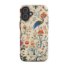 Birdwatchers Kitsch Bird Art Iphone Case, 16 Plus / Matte, Floral Patterned Phone Case