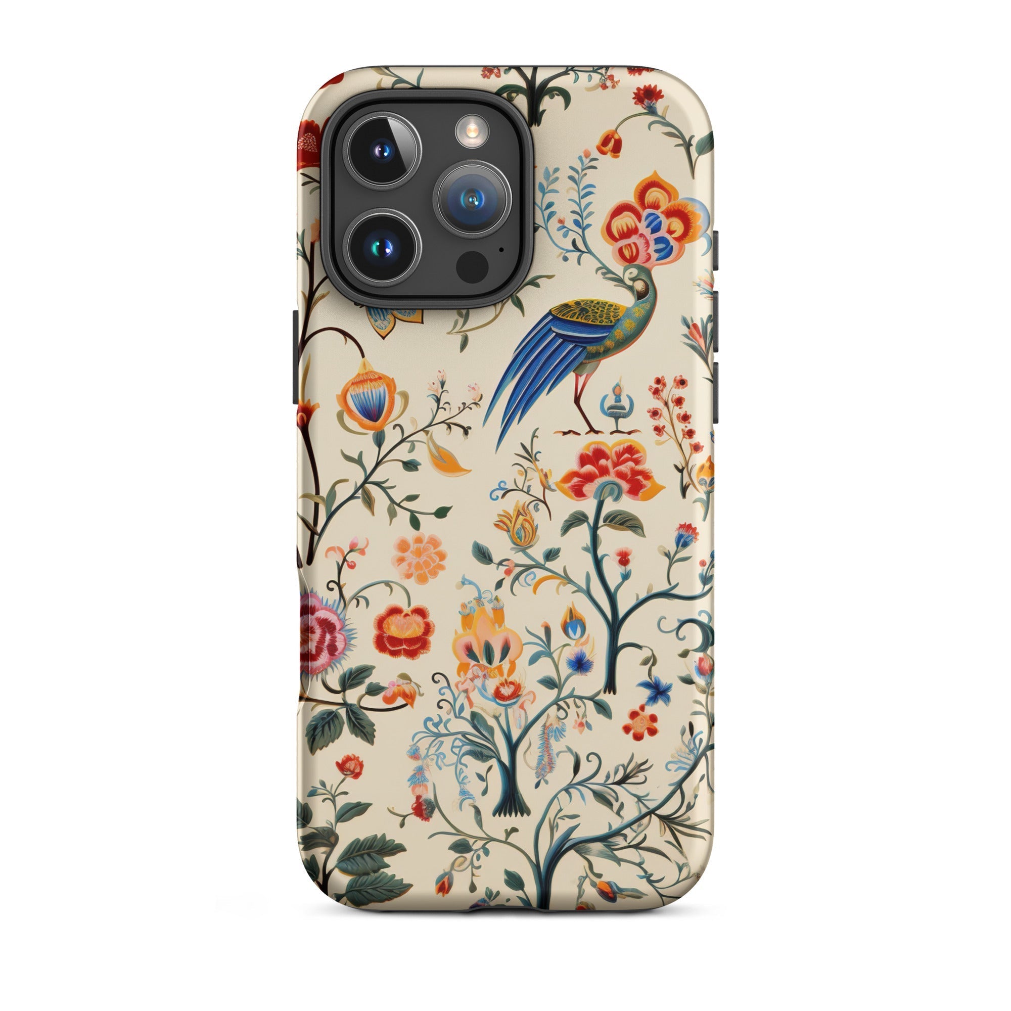 Birdwatchers Kitsch Bird Art Iphone Case, 16 Pro Max / Matte, Floral Patterned Phone Case