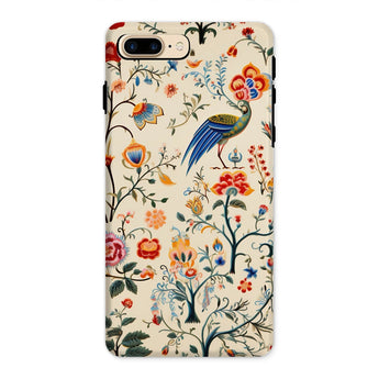 Birdwatchers - Kitsch Bird Art Iphone Case, 8 Plus / Matte, Floral Bird Patterned Phone Case Colorful Botanical Designs
