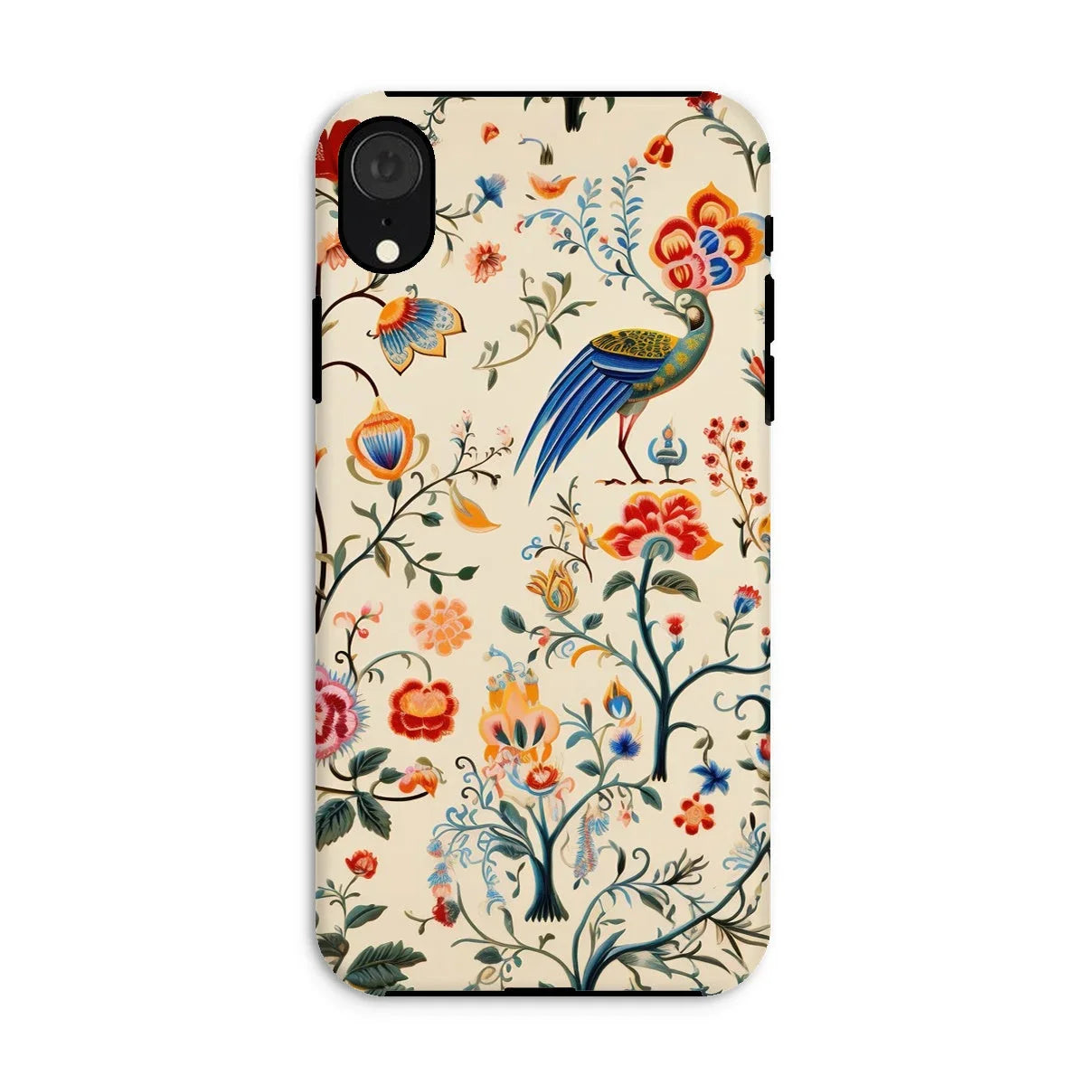 Birdwatchers - Kitsch Bird Art Iphone Case, Xr / Matte, Kite-775790168, Decorative Phone Case Colorful Floral Peacock Pattern