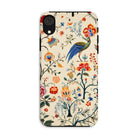 Birdwatchers - Kitsch Bird Art Iphone Case, Xr / Matte, Decorative Phone Case Colorful Floral Peacock Pattern