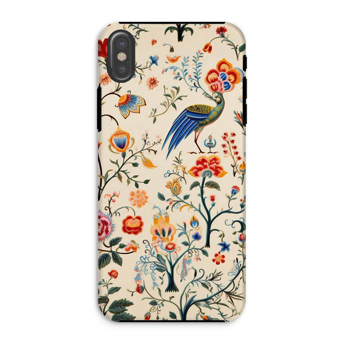 Birdwatchers Kitsch Bird Art Iphone Case, Xs / Matte, Decorative Phone Case Colorful Floral Bird Pattern
