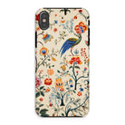 Birdwatchers Kitsch Bird Art Iphone Case, Xs / Matte, Decorative Phone Case Colorful Floral Bird Pattern