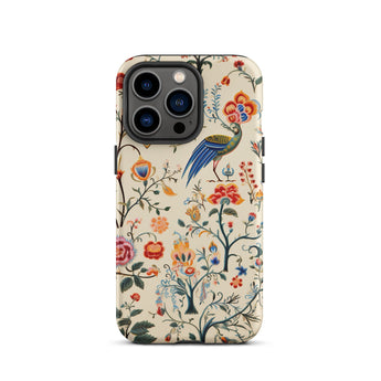 Birdwatchers - Kitsch Bird Art Phone Case Iphone 13 Pro / Matte Floral Patterned Vibrant Plumage Erupts, Fauna Bursting Mobile Cases