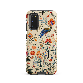 Birdwatchers - Kitsch Bird Art Samsung Case, Galaxy S20 / Matte, Phone Case Colorful Floral Bird Pattern