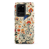 Birdwatchers - Kitsch Bird Art Samsung Case, Galaxy S20 Ultra / Matte, Phone Case Colorful Floral Bird Pattern
