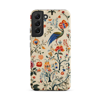 Birdwatchers - Kitsch Bird Art Samsung Case, Galaxy S22 Plus / Matte, Smartphone Case Colorful Floral Bird Pattern