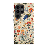 Birdwatchers - Kitsch Bird Art Samsung Case, Galaxy S24 Ultra / Matte, Smartphone Case Multi-color Floral Bird Pattern