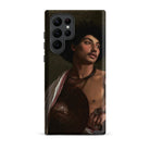 A Bischari Warrior Jean Leeon Gerome Samsung Case, Galaxy S22 Ultra / Matte, Black Smartphone Case Classical Portrait Painting Man