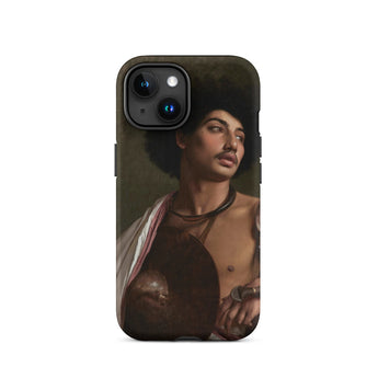A Bischari Warrior - Jean-leon Gerome Iphone Case, 15 / Matte, Black Smartphone Case Painting Person Afro Mustache