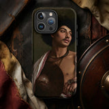 A Bischari Warrior - Jean-leon Gerome Phone Case Black Phone Case Detailed Classical Painting Prince Dark Bischari Warrior Arrives, Gerome