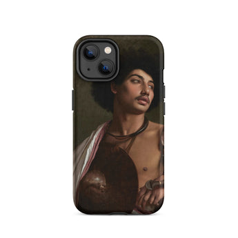 A Bischari Warrior - Jean-leon Gerome Phone Case Black Phone Case Detailed Classical Painting Man Afro Bischari Warrior Arrives, Gerome