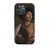 A Bischari Warrior - Jean-leon Gerome Phone Case Black Phone Case Detailed Reproduction Painting David Caravaggio Bischari Warrior Arrives,