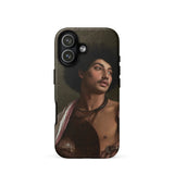 A Bischari Warrior - Jean-leon Gerome Phone Case Iphone 17 / Matte Black Phone Case Classical Portrait Design Bischari Warrior Arrives,