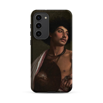 A Bischari Warrior - Jean-leon Gerome Phone Case Samsung Galaxy S23 Plus / Matte Black Phone Case Detailed Classical Painting Man Dark