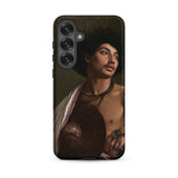 A Bischari Warrior - Jean-leon Gerome Phone Case Samsung Galaxy S25 Plus / Matte Black Phone Case Detailed Classical Painting Man Dark