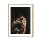 Black Bird - Greco-queer Gay Myth Art Print, Framed Painting Two Men