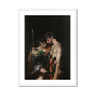 Black Bird - Greco-queer Gay Myth Art Print, Framed Painting Two Men