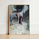 Black Lake - Jan Priesler Art Print / Canvas Framed Reproduction Painting White Horse édouard Manet Nude, Prints