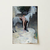 Reproduction édouard Manet’s Painting ?Olympia” Nude Woman White Jan Priesler Art, Print, Black Lake