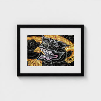 Black Monkey Magic - Traditional Thai Myth Art Print / Canvas Ferocious Simian Deity, Ramakien Epics Prints