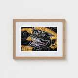 Black Monkey Magic - Traditional Thai Myth Art Print / Canvas Ferocious Simian Deity, Ramakien Epics Prints