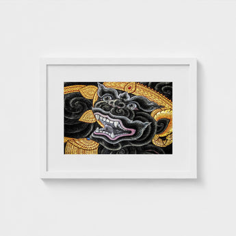 Black Monkey Magic - Traditional Thai Myth Art Print / Canvas Ferocious Simian Deity, Ramakien Epics Prints