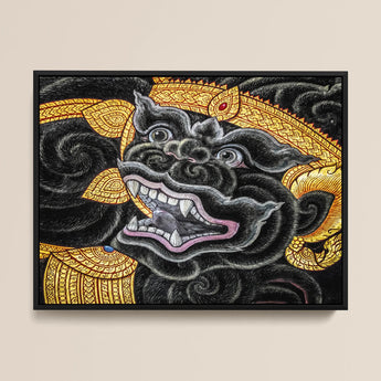 Black Monkey Magic - Traditional Thai Myth Art Print / Canvas Ferocious Simian Deity, Ramakien Epics Prints