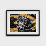 Black Monkey Magic - Traditional Thai Myth Art Print / Canvas Ferocious Simian Deity, Ramakien Epics Prints