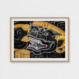 Black Monkey Magic - Traditional Thai Myth Art Print / Canvas Ferocious Simian Deity, Ramakien Epics Prints