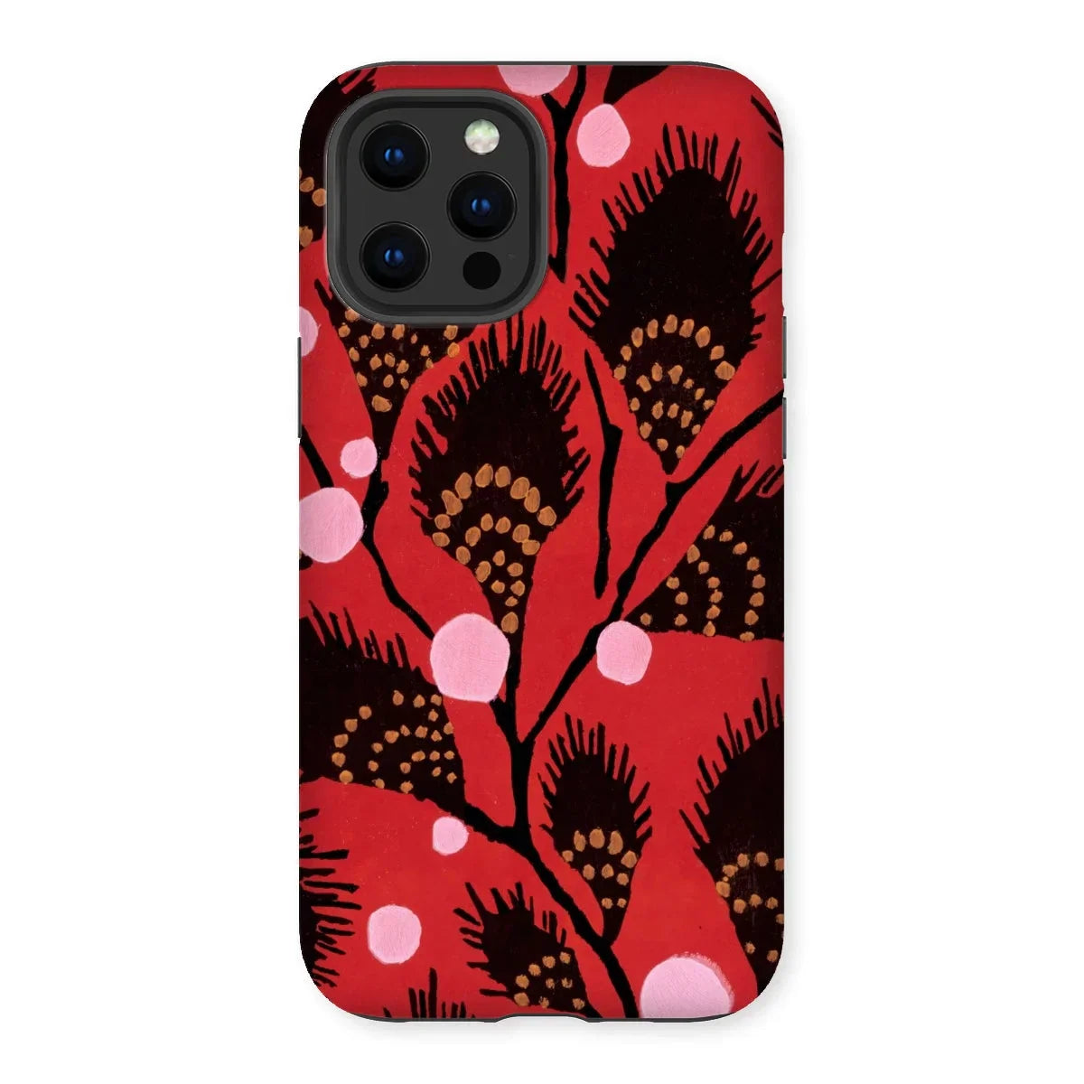 Black Peacock Flowers - E.a. Seguy Pochoir Iphone Case - 12 Pro Max / Matte