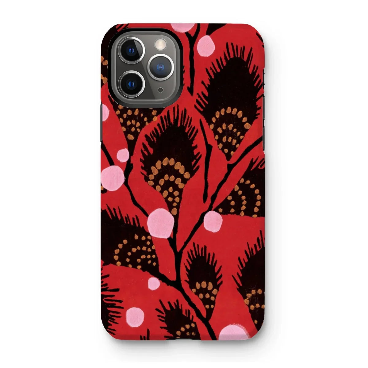 Black Peacock Flowers - E.a. Seguy Pochoir Iphone Case - 11 Pro / Matte