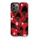 Black Peacock Flowers - E.a. Seguy Pochoir Iphone Case - 11 Pro / Matte