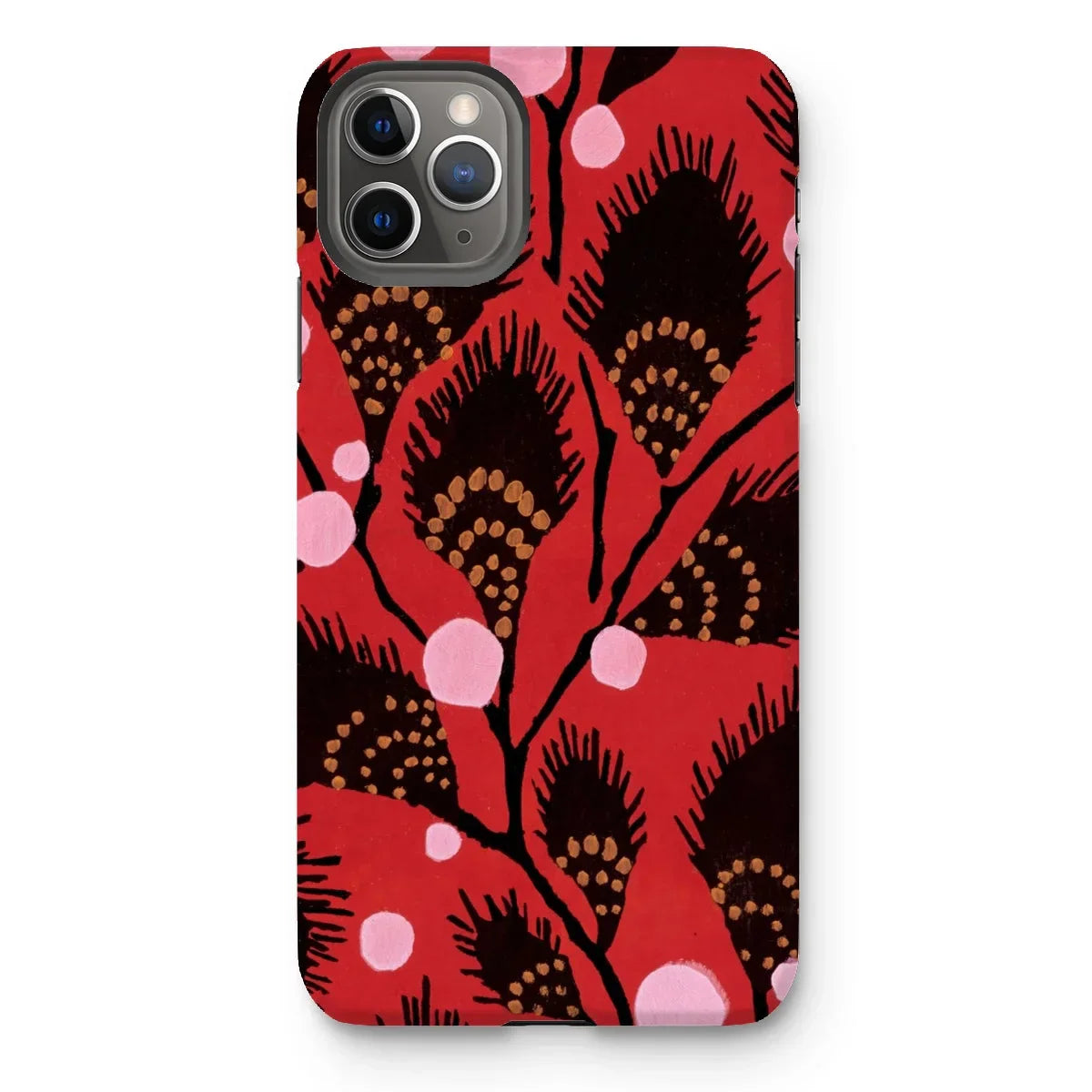 Black Peacock Flowers - E.a. Seguy Pochoir Iphone Case - 11 Pro Max / Matte