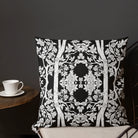 Aviary Black - Royal Thai Decorative Bird Pattern Pillow Throw Pillows