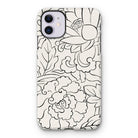 Black & White Florals - Taguchi Tomoki Iphone Case, 11 / Matte, Iphone Case Black White Floral Pattern Design