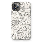 Black & White Florals - Taguchi Tomoki Iphone Case, 11 Pro Max / Matte, Iphone Case Black White Floral Pattern Design