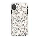 Black & White Florals - Taguchi Tomoki Iphone Case, Xs Max / Tough Phone, Iphone Case Black White Floral Pattern Design