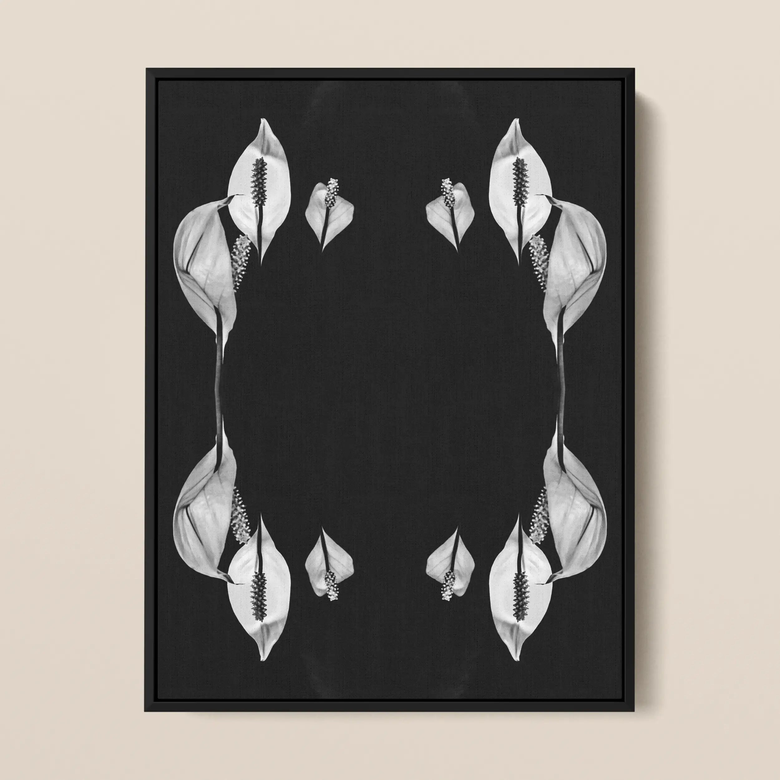 Pearly Whites - Koh Chang Peace Lily Art Framed Canvas Posters Prints & Visual Artwork