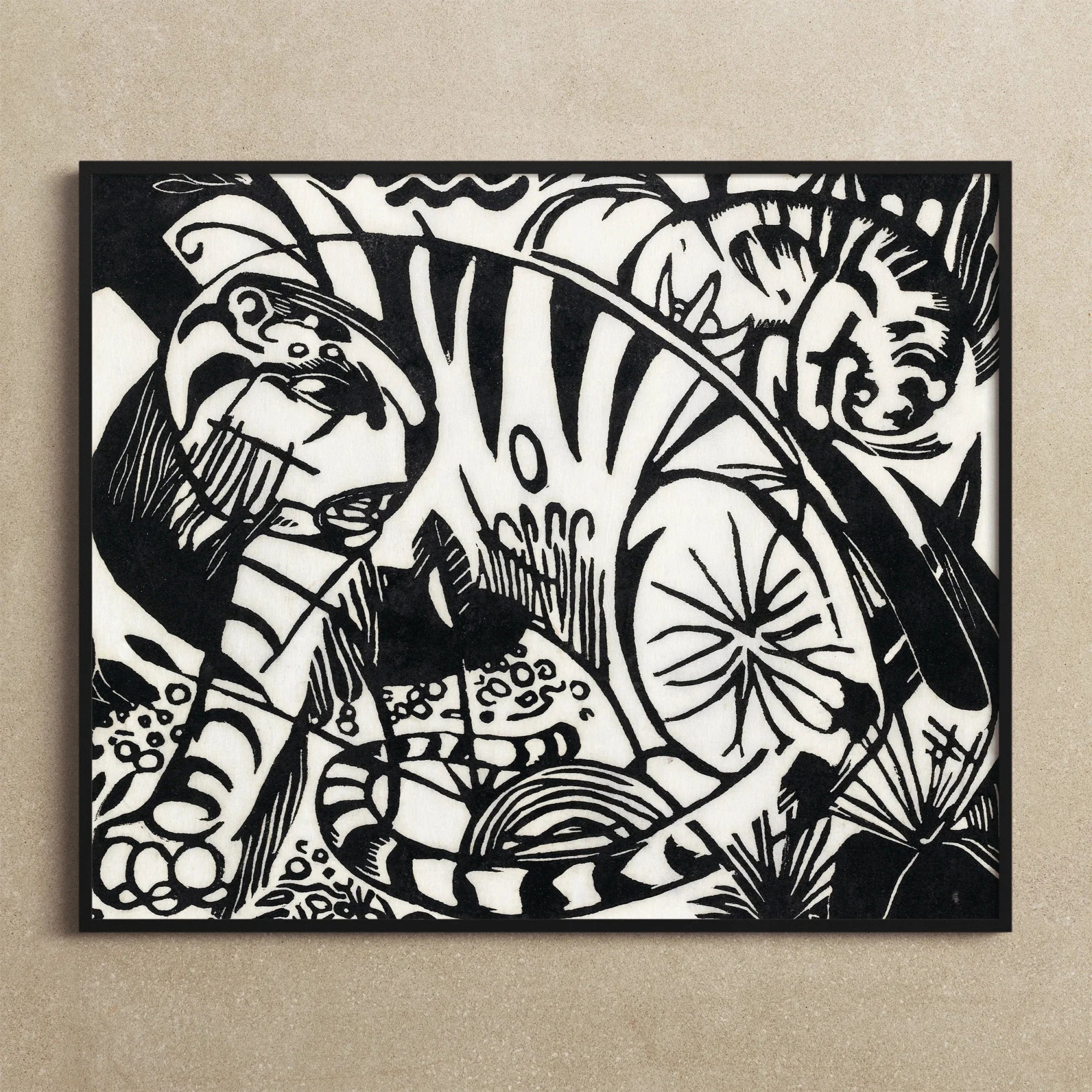 Tiger - Franz Marc Art Print Posters Prints & Visual Artwork