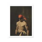 Blackout Vintage 19th Century Gay Fetishism Art Print, 18x24’’ / 46x61cm / Unframed, Blindfolded Shirtless Man