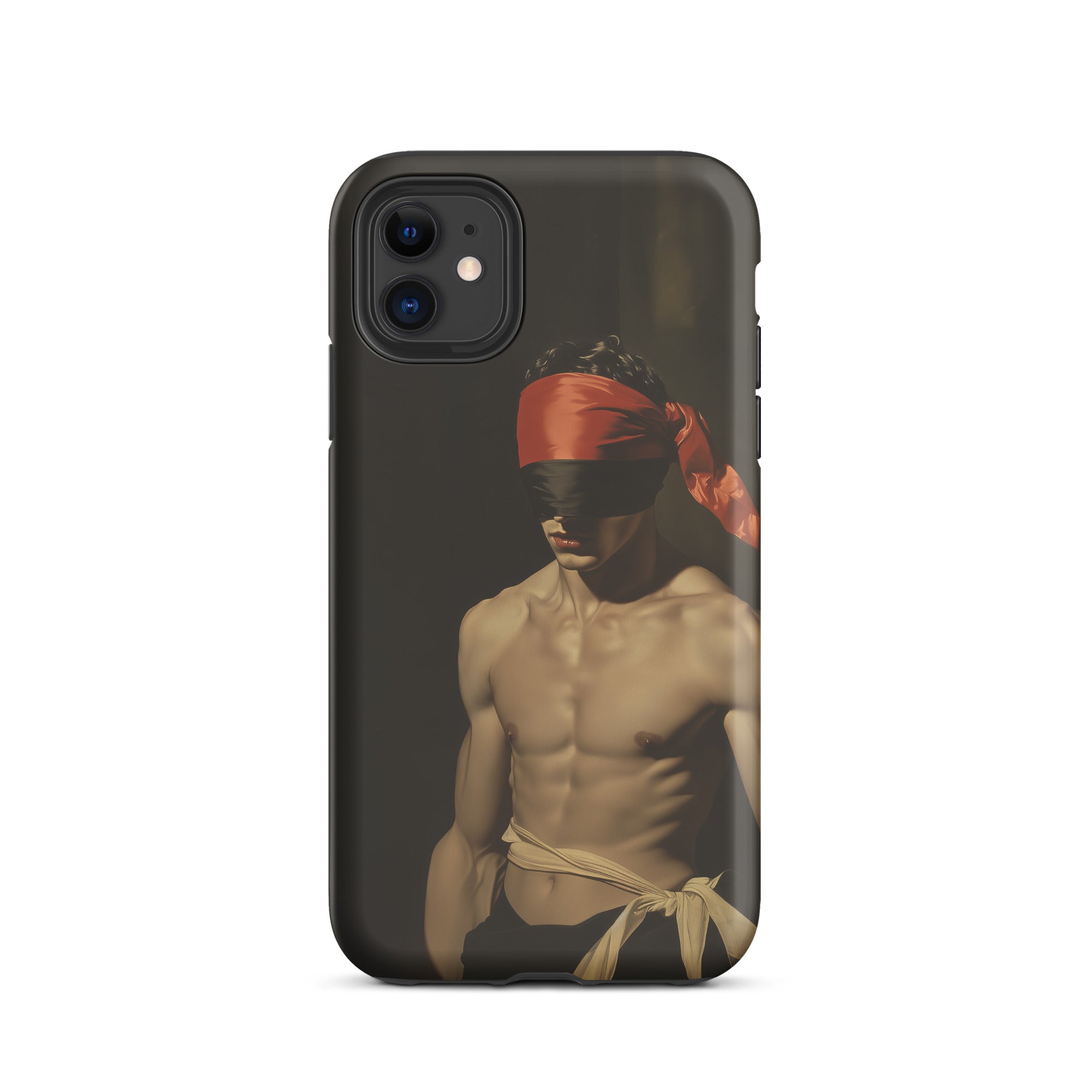 Blackout - Vintage 19th Century Gay Fetishism Iphone Case, 11 / Matte, Phone Case Blindfolded Man