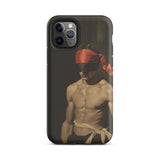 Blackout - Vintage 19th Century Gay Fetishism Iphone Case, 11 Pro / Matte, Black Phone Case Shirtless Man Blindfold