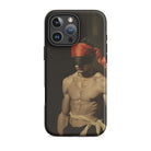 Blackout - Vintage 19th Century Gay Fetishism Iphone Case, 16 Pro Max / Matte, Black Phone Case Blindfolded Man