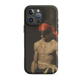 Blackout - Vintage 19th Century Gay Fetishism Iphone Case, 16 Pro Max / Matte, Black Phone Case Blindfolded Man