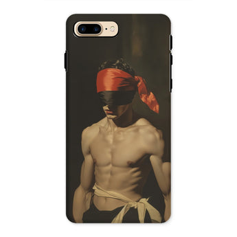 Blackout - Vintage 19th Century Gay Fetishism Iphone Case, 8 Plus / Matte, Phone Case Blindfolded Man