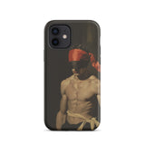 Blackout - Vintage 19th Century Gay Fetishism Phone Case Iphone 12 / Matte Iphone Case Blindfolded Man Gay Fetishism