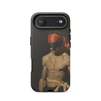 Blackout - Vintage 19th Century Gay Fetishism Phone Case Iphone 17 Air / Matte Iphone 12 Case Boxer Design Red Gloves Yellow Gay Fetishism
